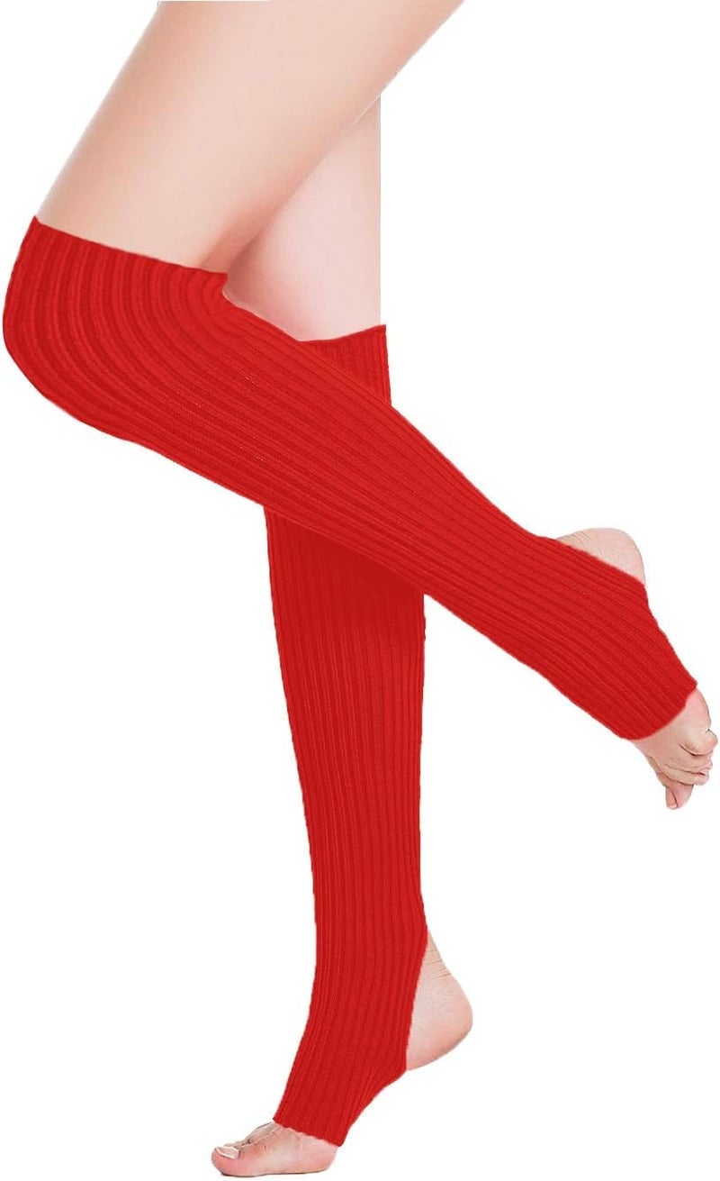 v28 Women’s Neon Knit Leg Warmer for 80s Party Dance Sports Yoga - Image 2